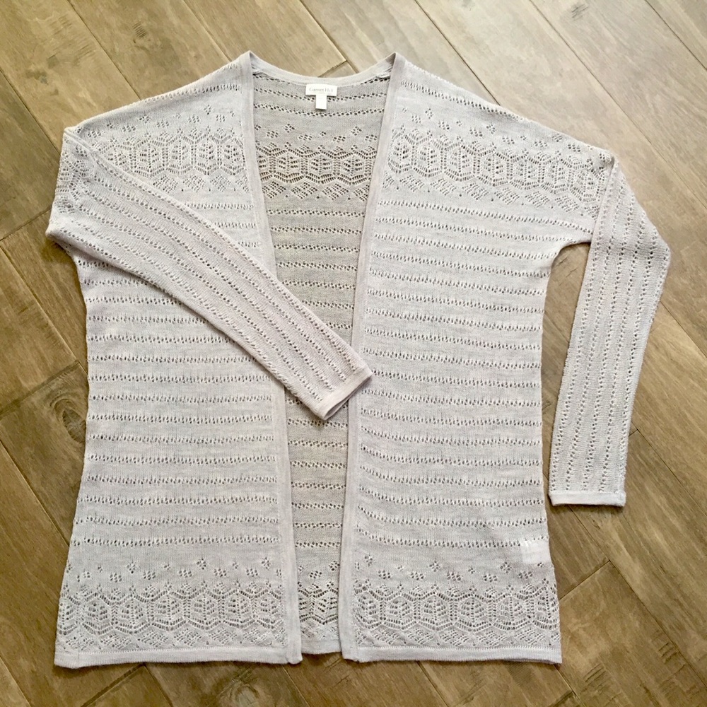 Garnet Hill Lightweight Cashmere Long Cardigan